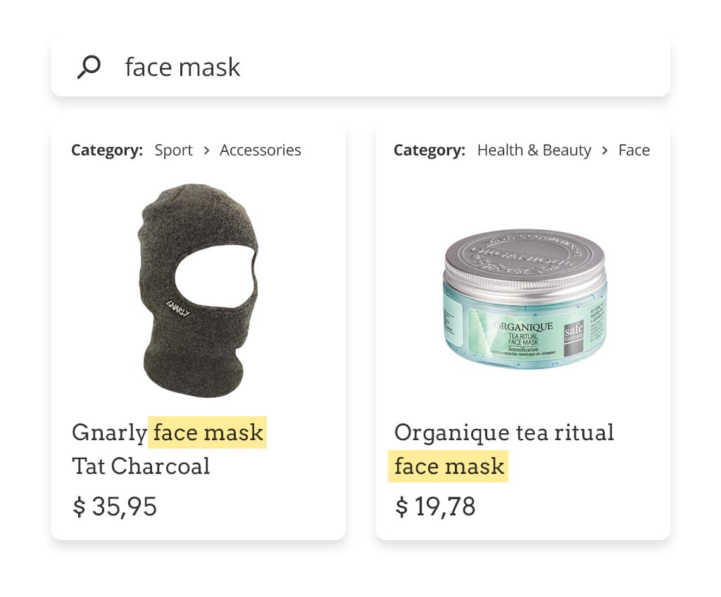 Product localization: category mapping