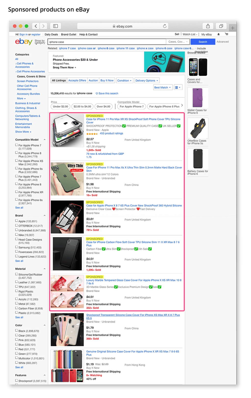Ebay sponsored products (ecommerce advertising)