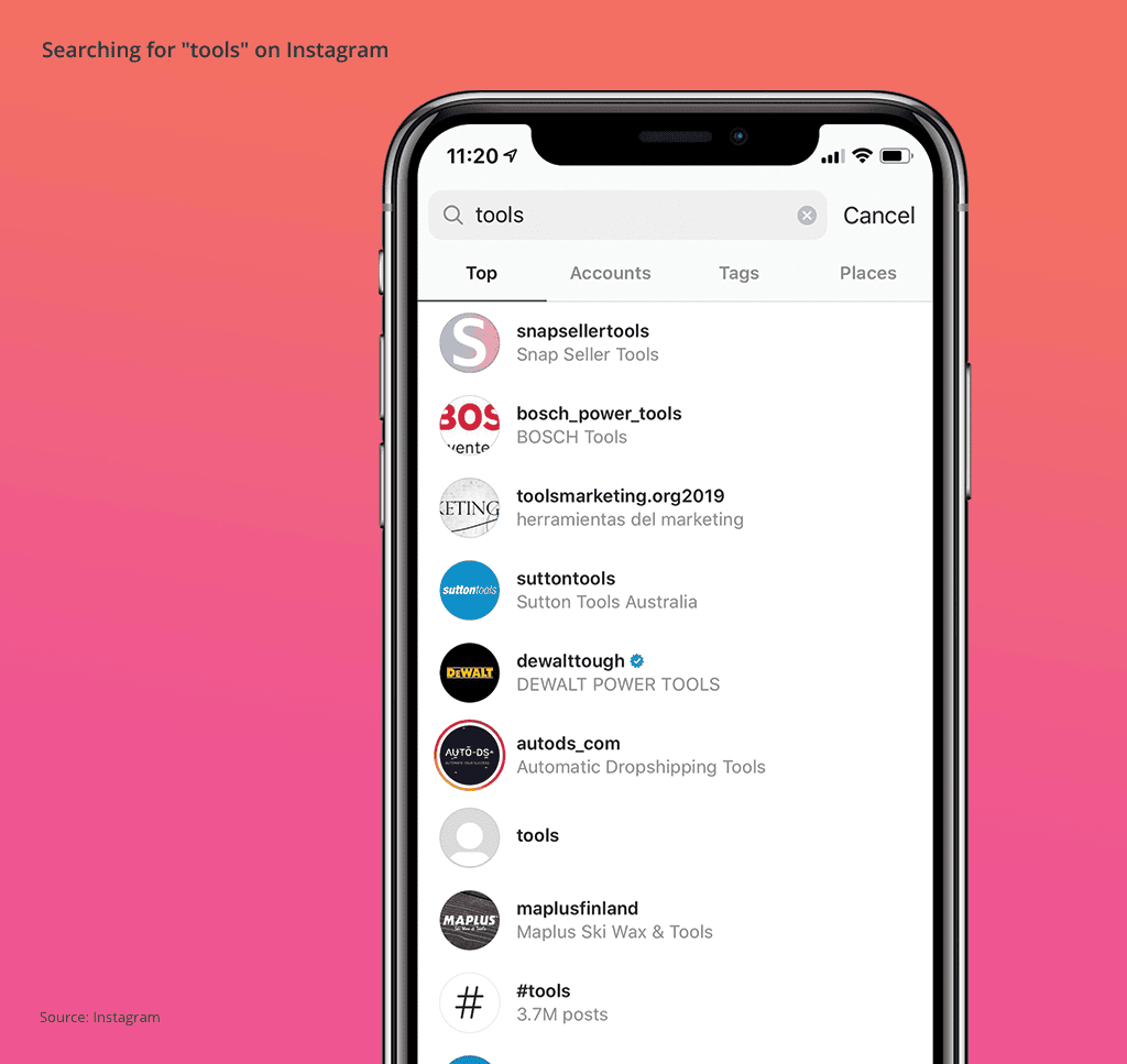 Instagram for ecommerce: searching for tools
