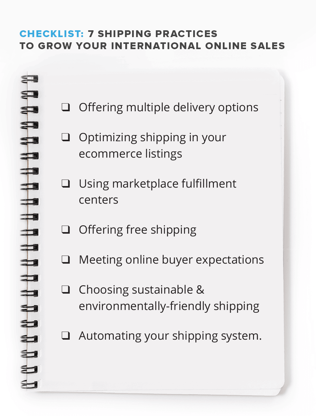 Ecommerce Shipping Practices: Checklist