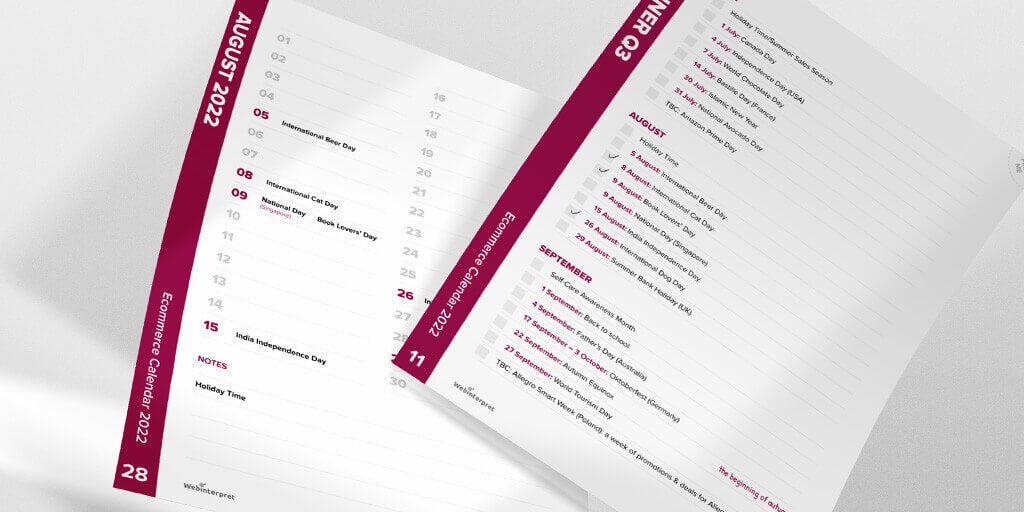 E-Commerce-Kalender zur Steigerung Ihres Umsatzes im Jahr 2022 [KOSTENLOSER Download]