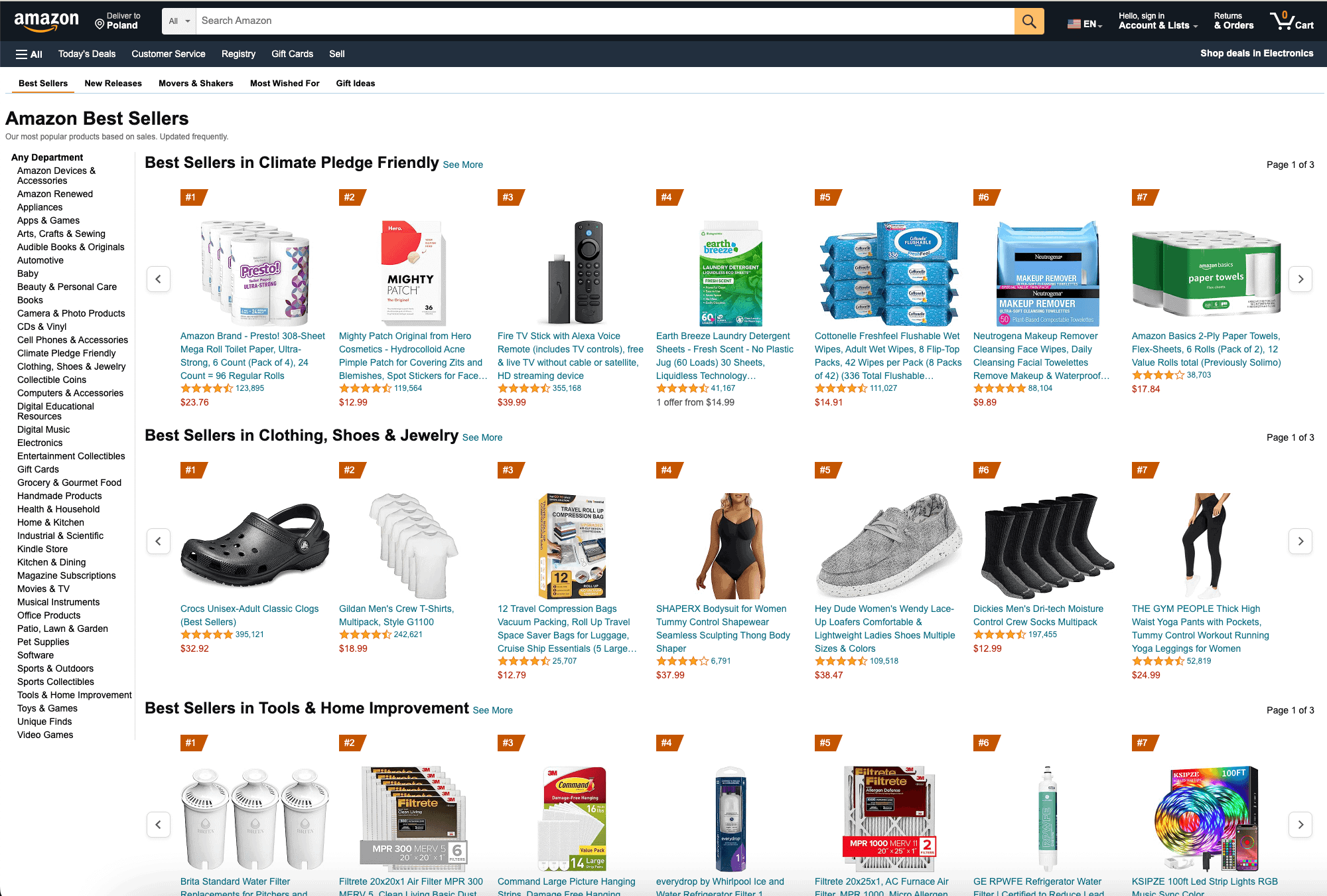 Amazon Best Sellers: from Amazon