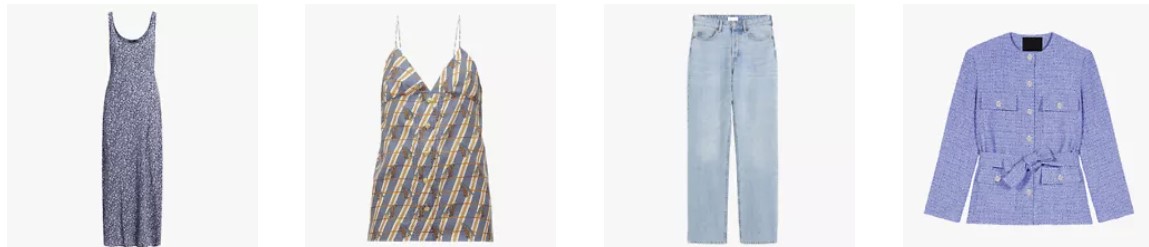 Popular garments on eBay.